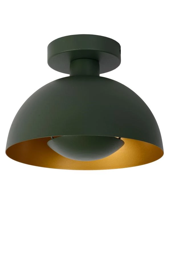 Lucide SIEMON - Flush ceiling light - Ø 25 cm - 1xE27 - Green - turned off